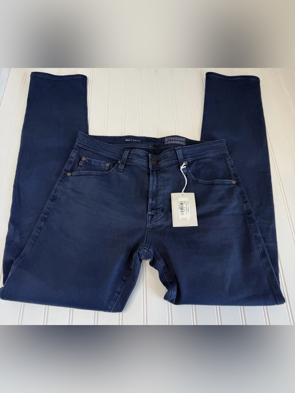 AG Tellis Modern Slim Cloud Soft Denim Pants Men 31x33 Blue Jeans NEW 1808